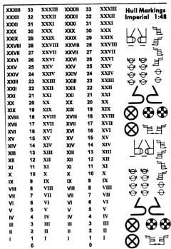 Hull Depth Markings - Imperial - Custom Decals
