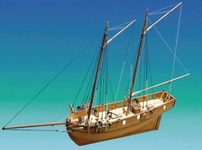 Caldercraft 1/64 Scale HM Schooner Ballahoo Ship Model Kit
