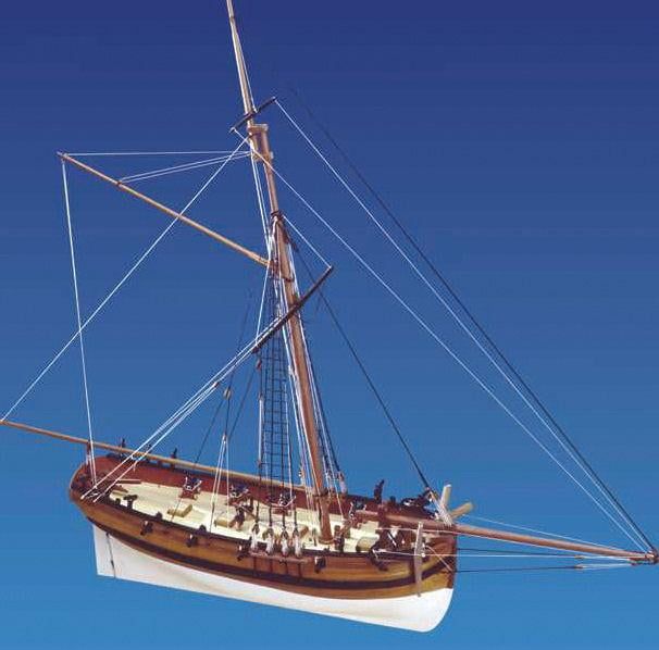 Caldercraft 1/64 Scale HM Cutter Sherbourne Model Kit