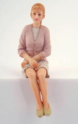 Modern Lady Figure for 12th Scale Dolls House