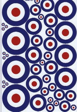 RAF Roundels Type D Twin Packs - Various Sizes