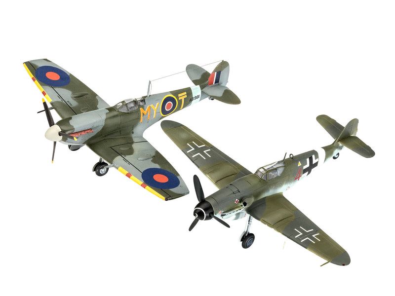 Revell 1/72 Scale Combat Set - Bf109 G-10 & Spitfire Mk.V Model Kits