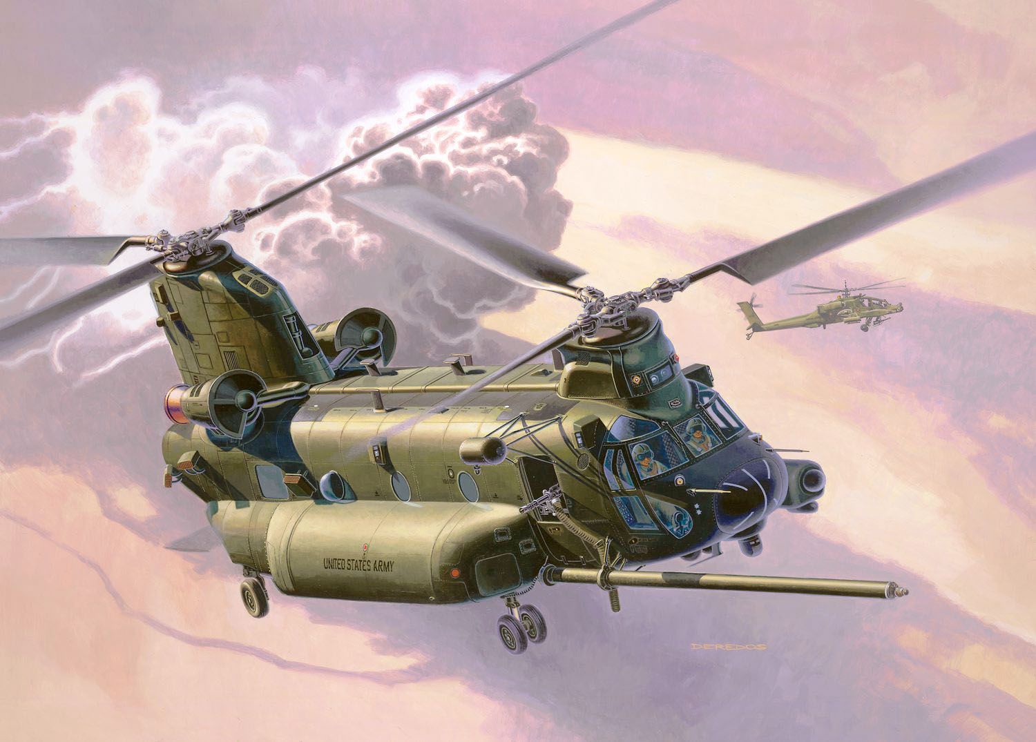 Revell 1/72 Scale MH-47E Chinook Model Kit