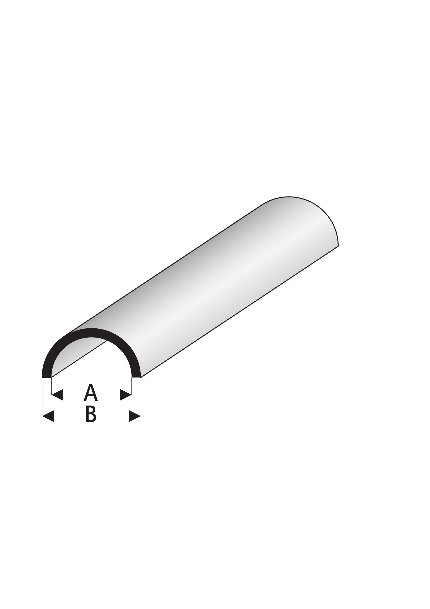 Super Styrene Half Round Hollow