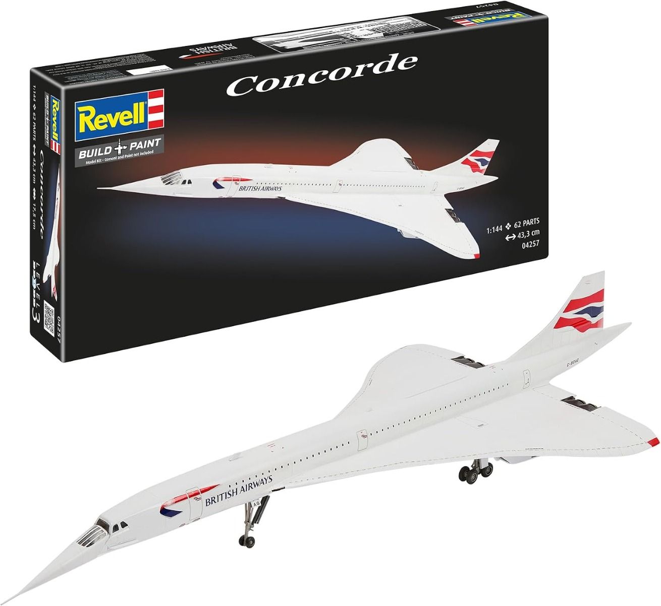 Revell 1/144 Scale Concorde British Airways Model Kit