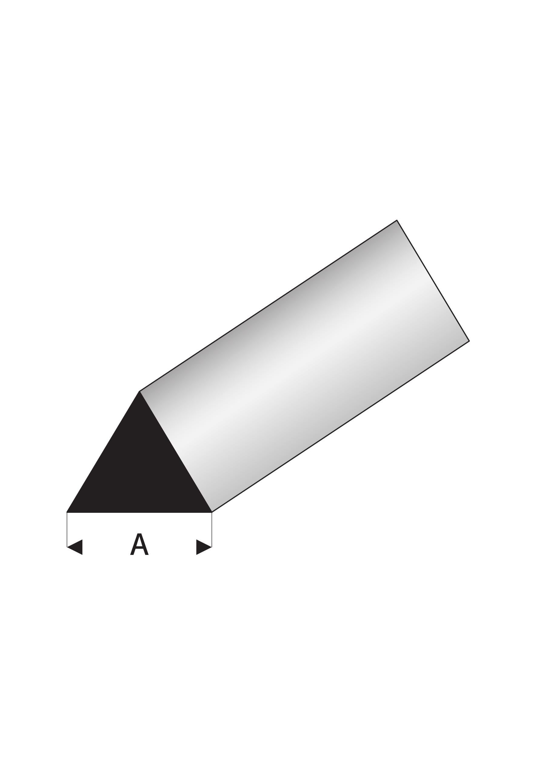 Super Styrene 60 degree Triangle Rod