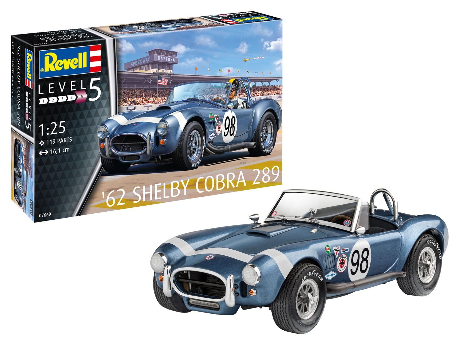 Revell 1/25 Scale '62 Shelby Cobra 289 Model Kit