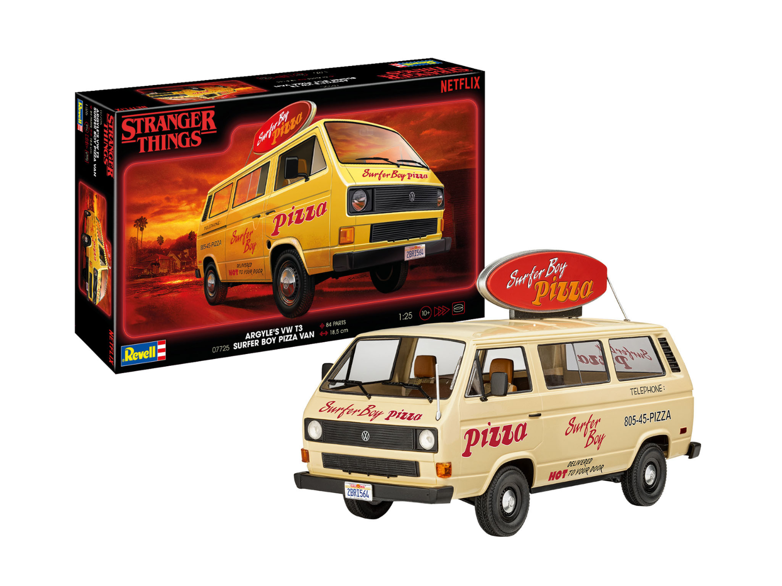 Revell 1/25 Scale Stranger Things VW T3 Bus "Surfer Boy" Model Kit