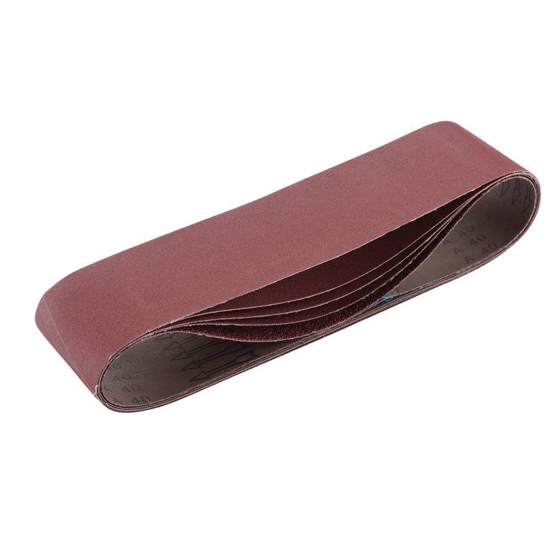 Draper Cloth Sanding Belts 100mm x 915mm Assorted Grit Pack of 5