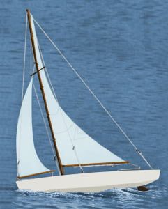 Dumas 1/12 Scale Ace Racing Sloop Yacht Model Kit