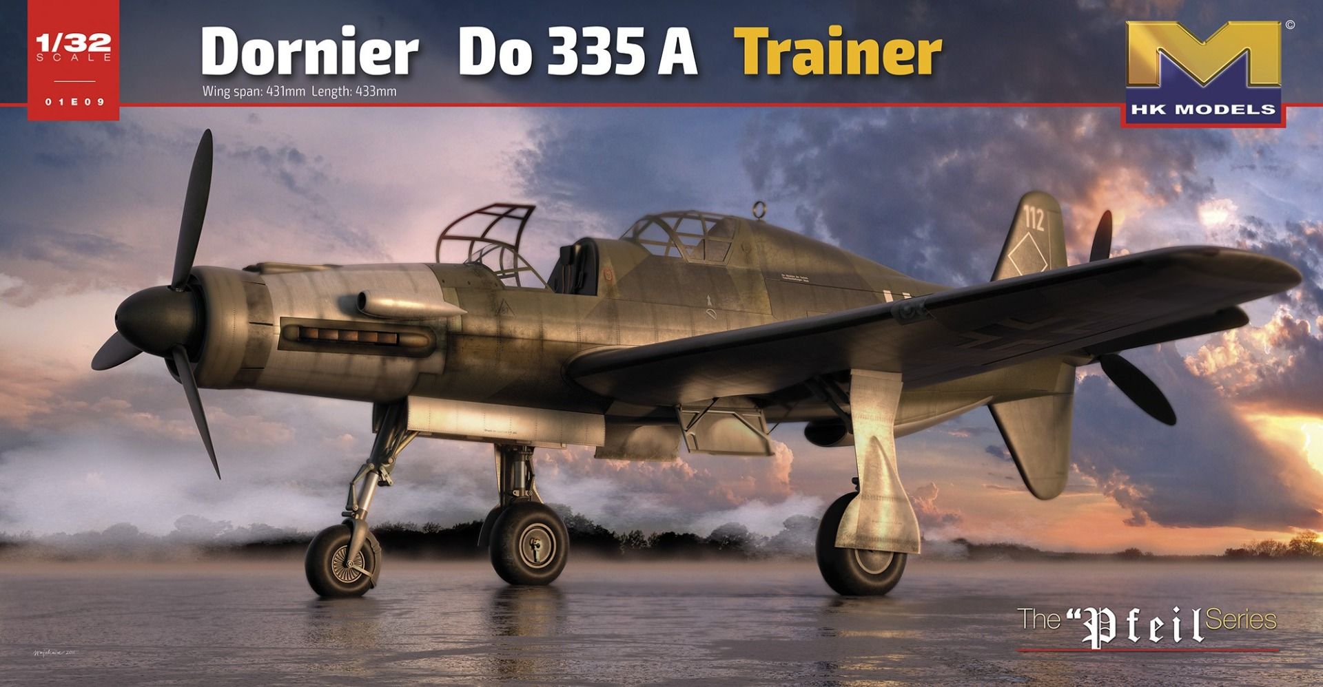 HK Models 1/32 Scale Dornier Do 335 A-10 2 Seat Trainer Model Kit