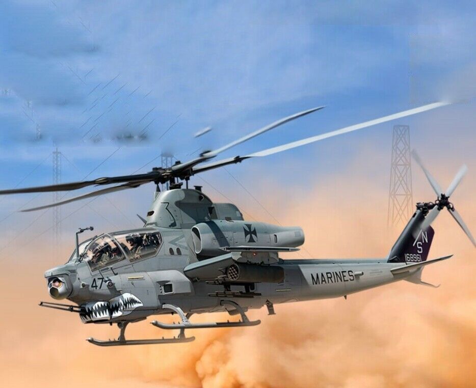 Academy 1/35 Scale USMC AH-1Z Shark Mouth Model Kit