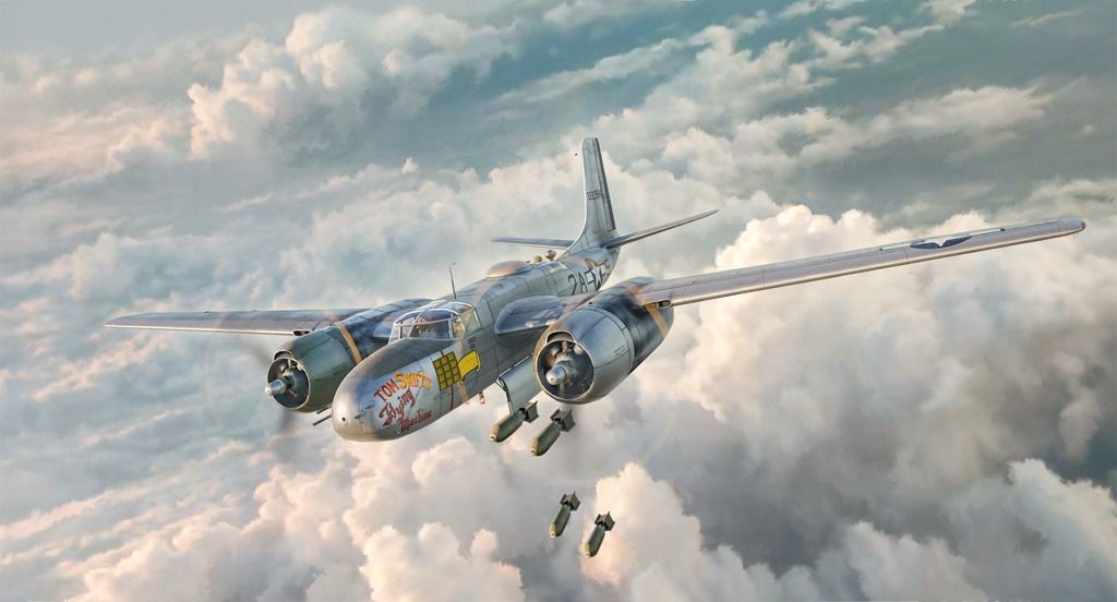 Italeri 1/72 Scale A-26 A/B Invader Model Kit