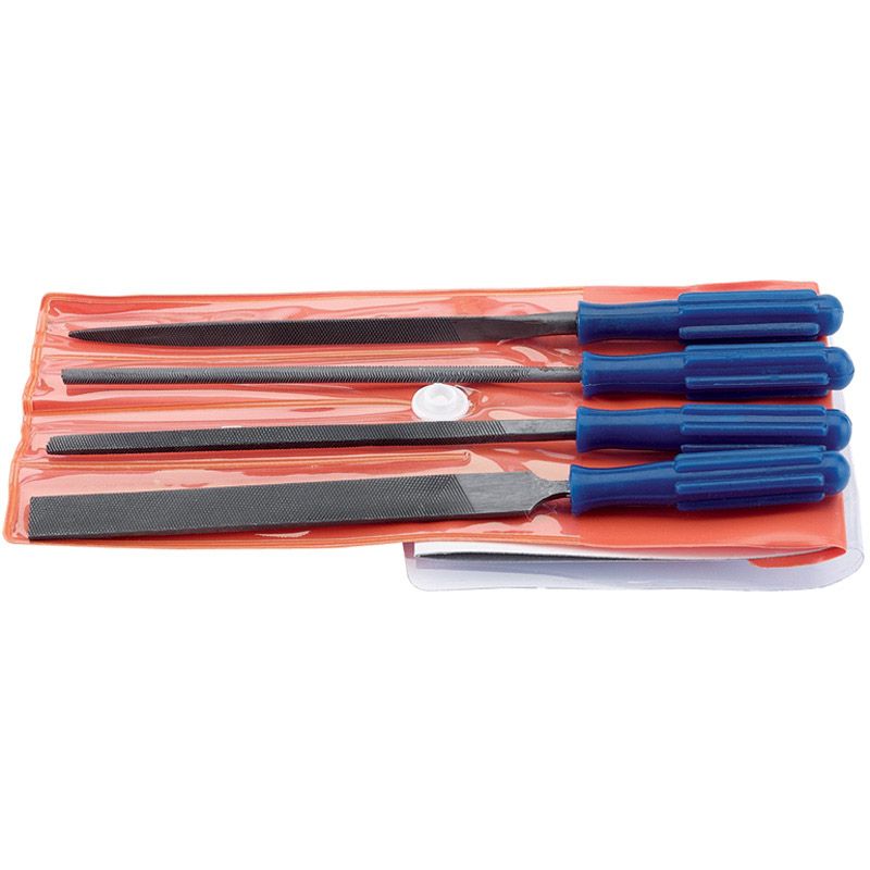 Draper Warding File Set With Handles 100mm 4 Piece