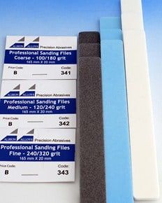 Professional Quality Sanding Files - Various Sizes and Grits Available