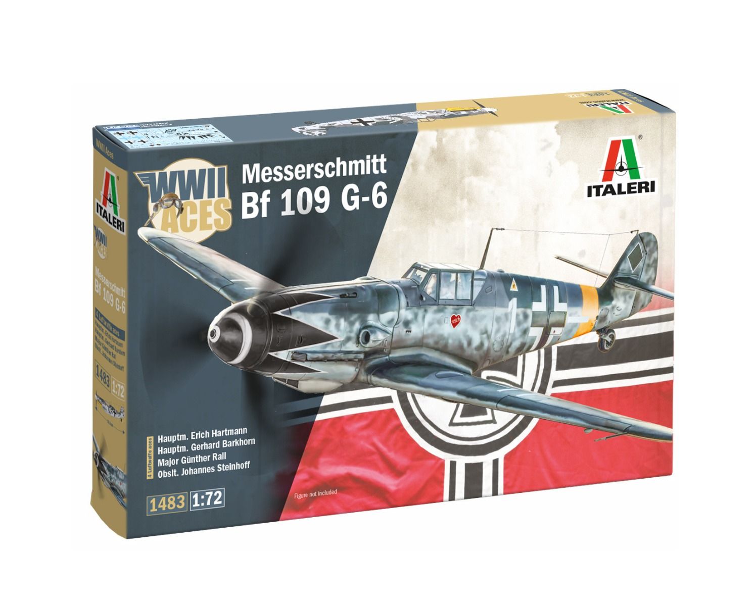 Italeri 1/72 Scale Bf 109 G-2/G-6 Aces Model Kit
