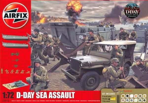 Airfix 1/72 Scale D Day Sea Assault Gift Set Model Kit
