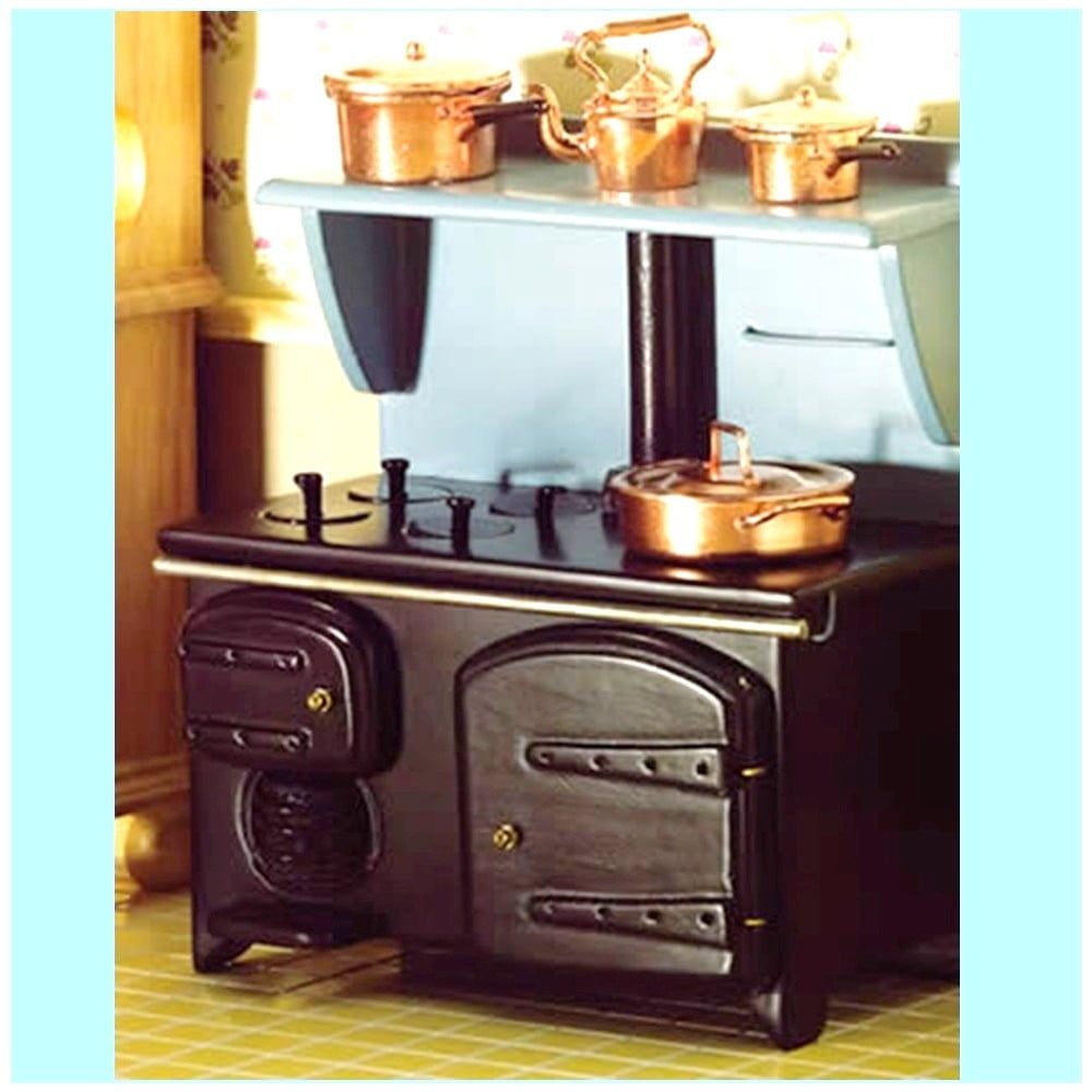 Victorian Stove with Shelf for 12th Scale Dolls House