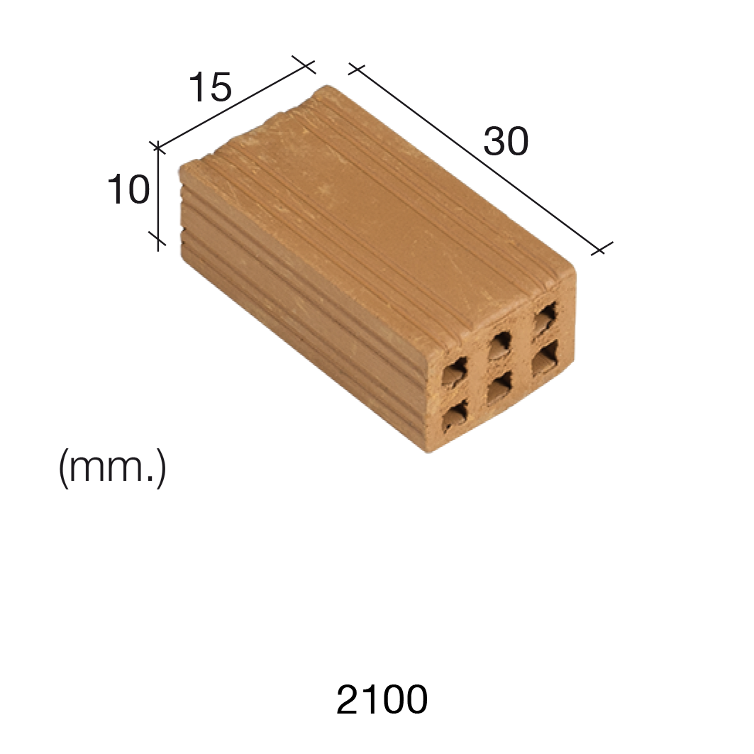 Aedes Ars Red Brick 15 x 30 x 10 (Pack of 25 Bricks)