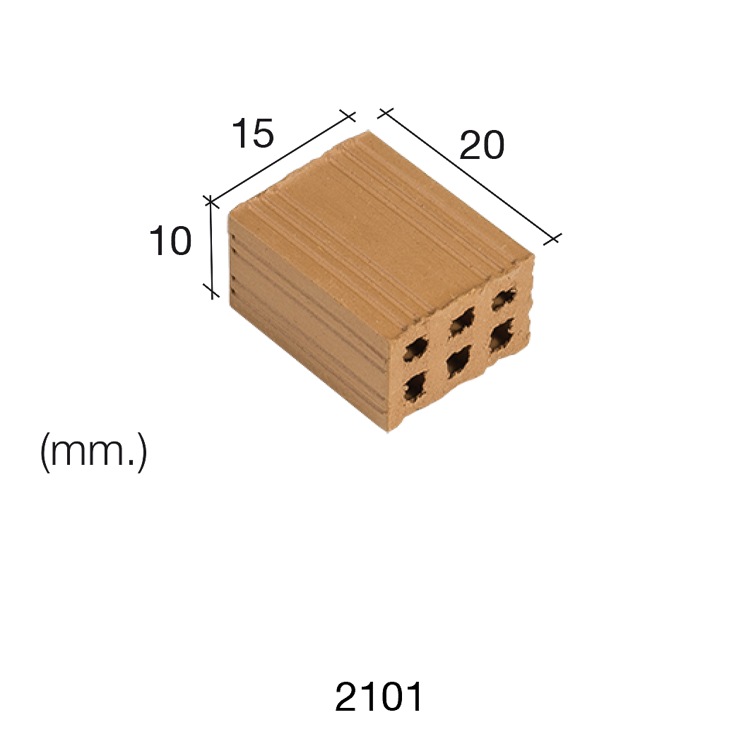Aedes Ars Red Brick 15 x 20 x 10 (Pack of 25 Bricks)
