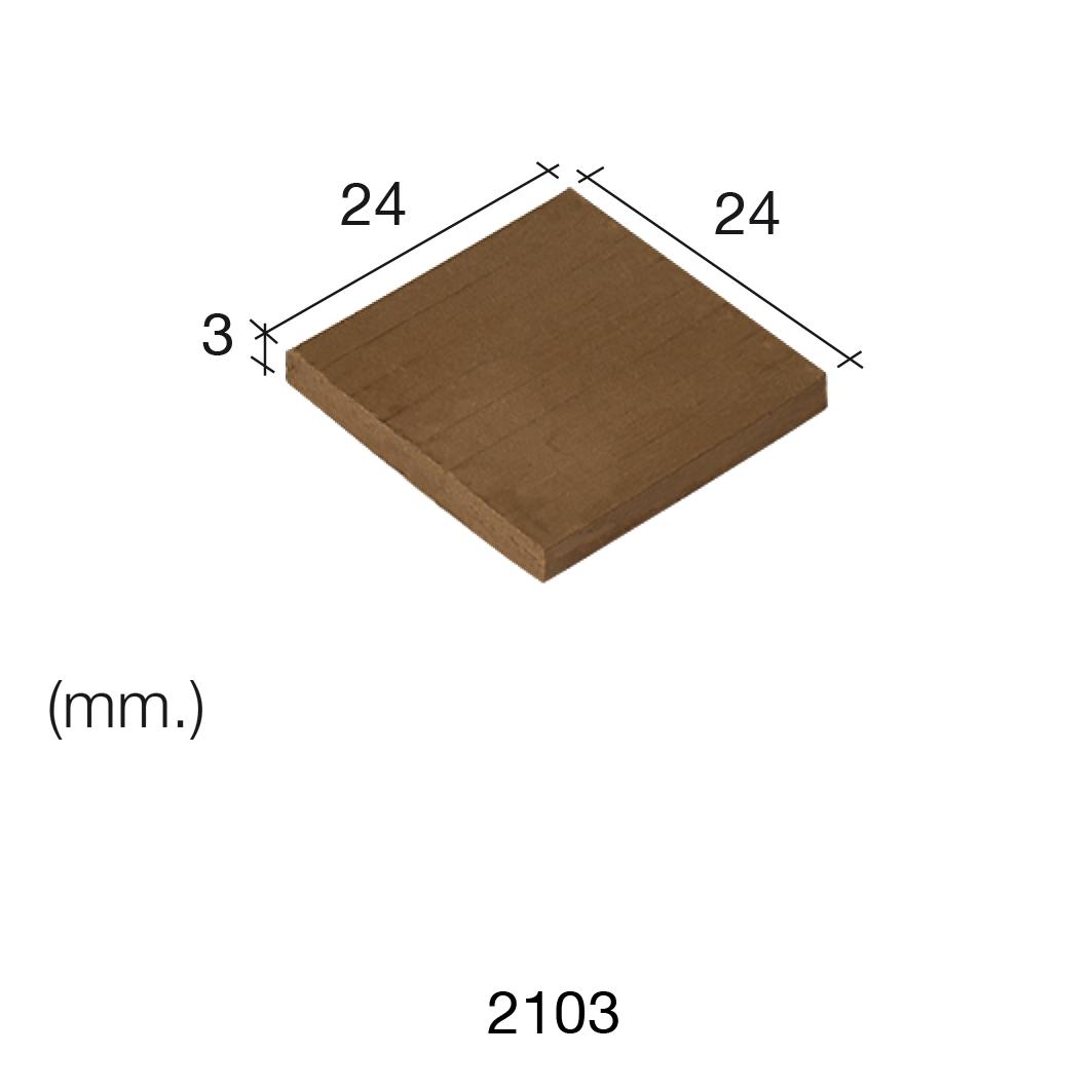 Aedes Ars Black Tile 24 x 24 x 3 (Pack of 25 Tiles)