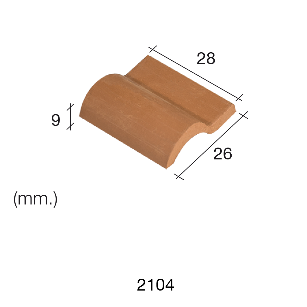 Aedes Ars Red Roof Tile 28 x 26 x 9 (Pack of 25 Tiles)