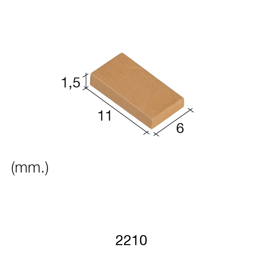 Aedes Ars Small Red Tile 6 x 11 x 1.5 (Pack of 300 Tiles)
