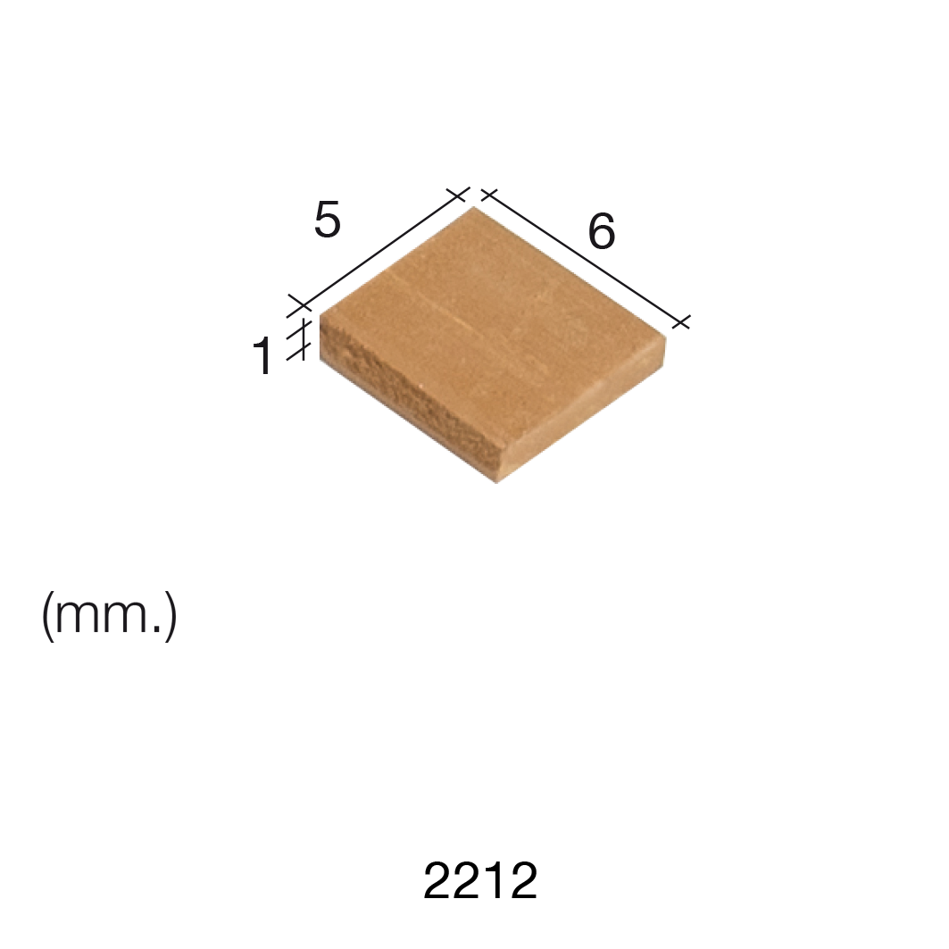 Aedes Ars Small Red Tile 5 x 6 x 1 (Pack of 300 Tiles)