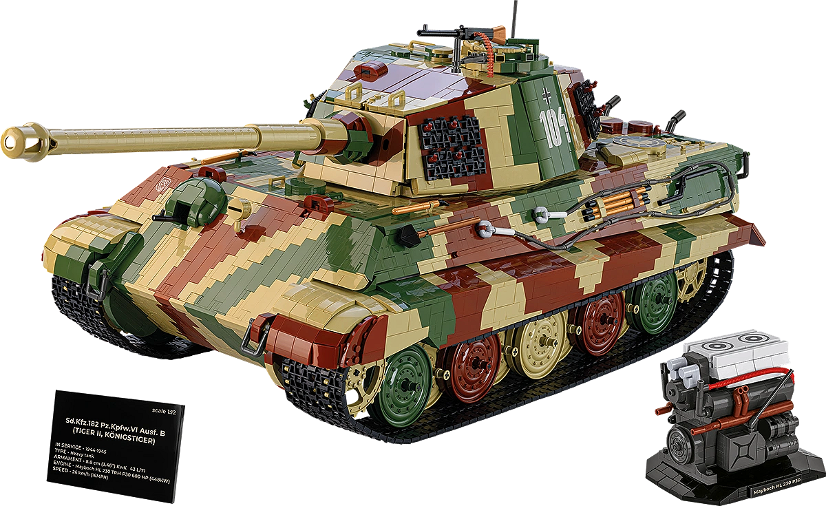 Cobi 1/12 Scale Tiger II Königstiger Model Kit