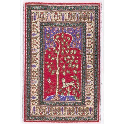 Red Quince Rug for 12th Scale Dolls House