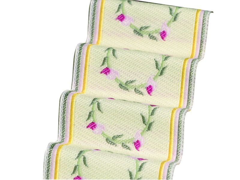 Pink Rose Stair Carpet for 12th Scale Dolls House