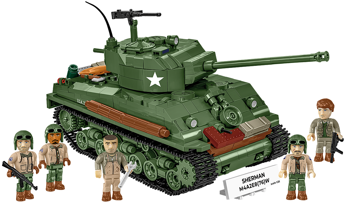 Cobi 1/35 Scale Sherman M4A2E8(76)W Model Kit