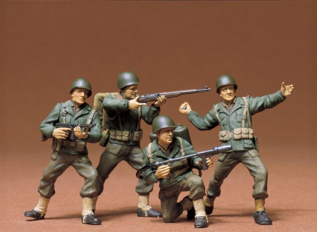 Tamiya 1/35 Scale US Army Infantry Plastic Figures