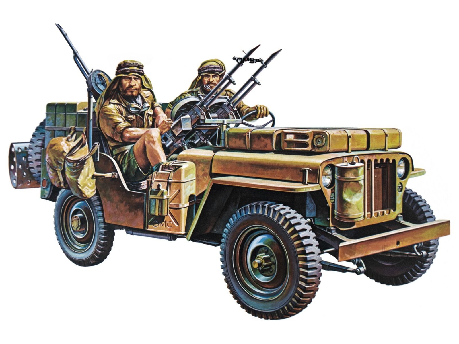 Tamiya 1/35 Scale British SAS Jeep with Figures Model Kit