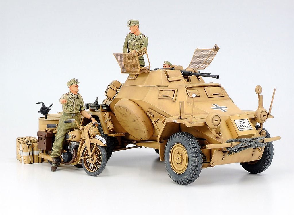 Tamiya 1/35 Scale German SDKFZ 222 Armoured Car Model Kit