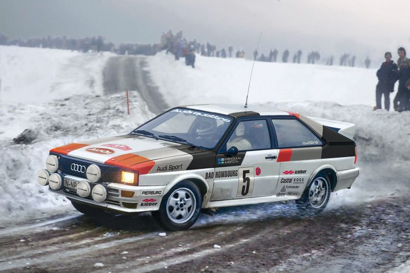 Italeri 1/24 Scale Audi Quattro Car Model Kit