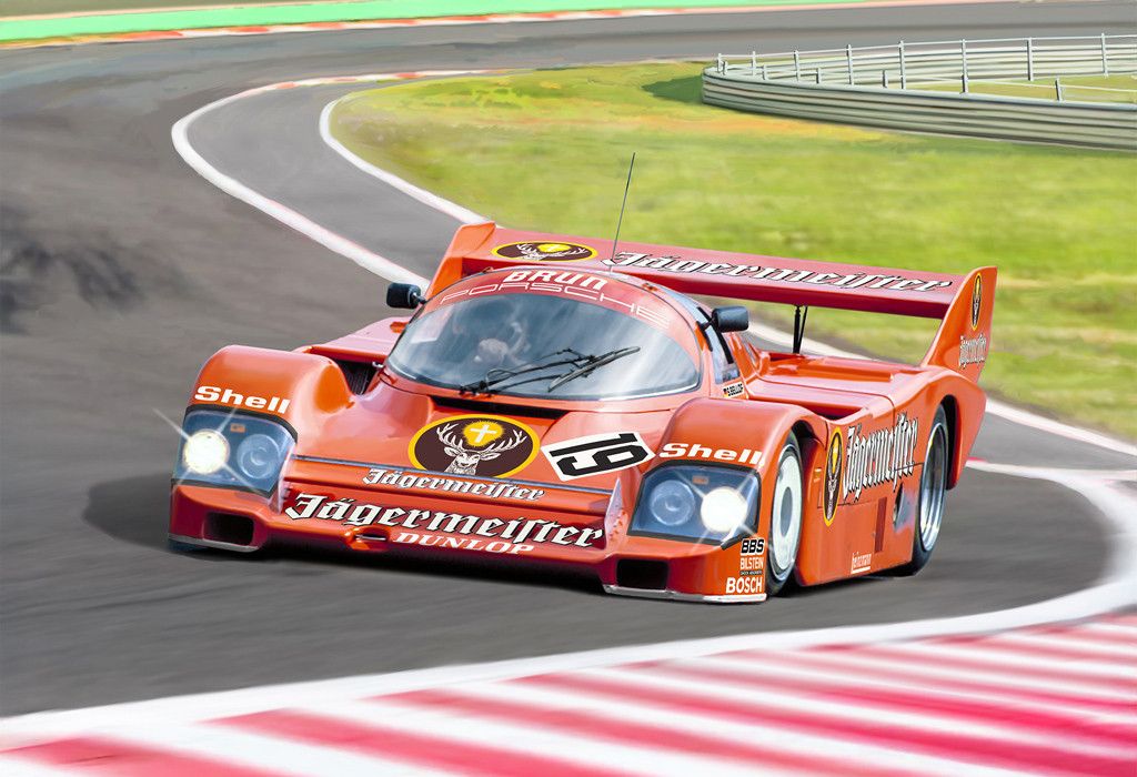 Italeri 1/24 Scale Porsche 956 Jägermeister Model Kit