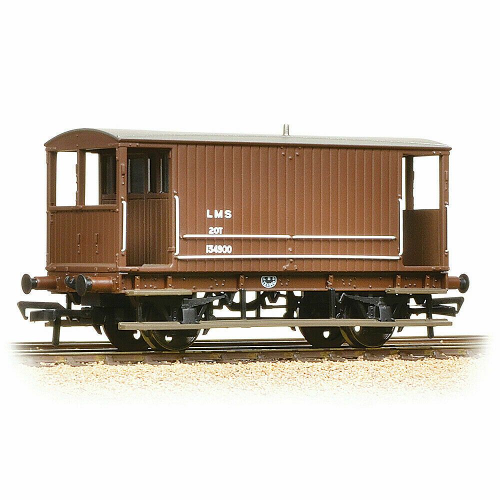 Branchline Midland Railway 20T Brake Van Without Duckets LMS Bauxite OO Gauge
