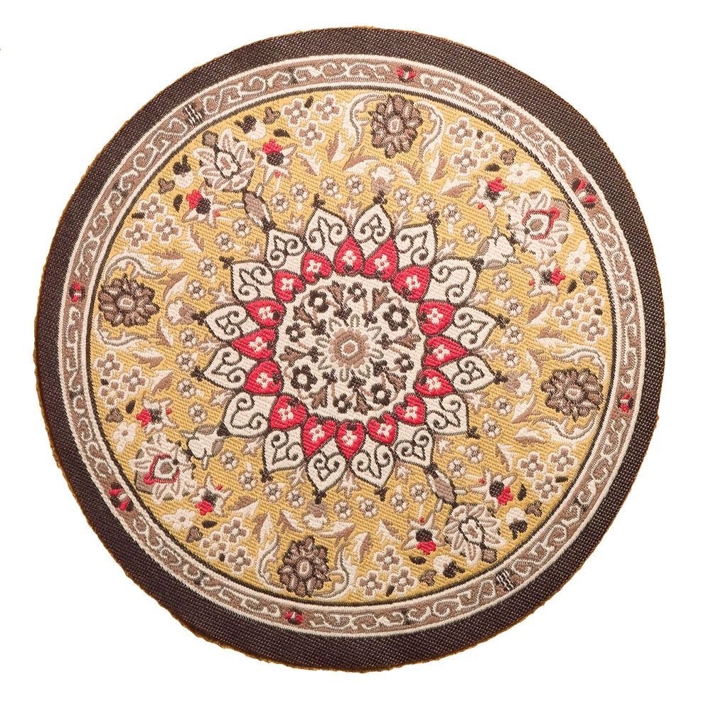 Victorian Circular Hearts Rug for 12th Scale Dolls House