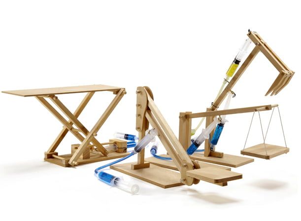Pathfinders 4 in 1 Multipack Hydraulic Mini Machines Educational Wooden Kits