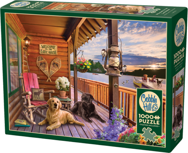 Cobble Hill Welcome To The Lake House 1000 Piece Jigsaw