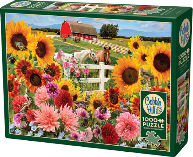 Cobble Hill Sunflower Farm 1000 Piece Jigsaw