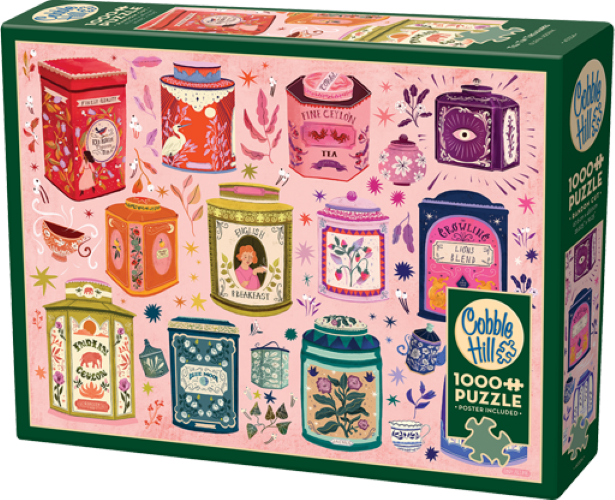 Cobble Hill Tea Tin Treasures 1000 Piece Jigsaw