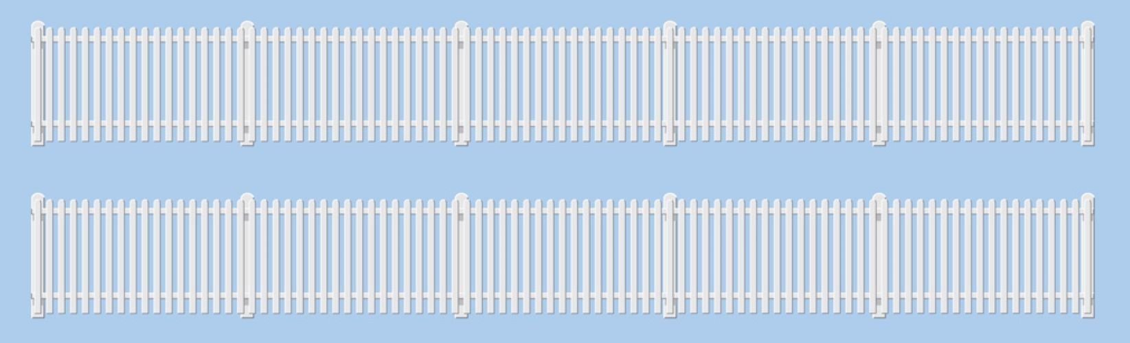 Peco GWR Station Fencing White OO Gauge