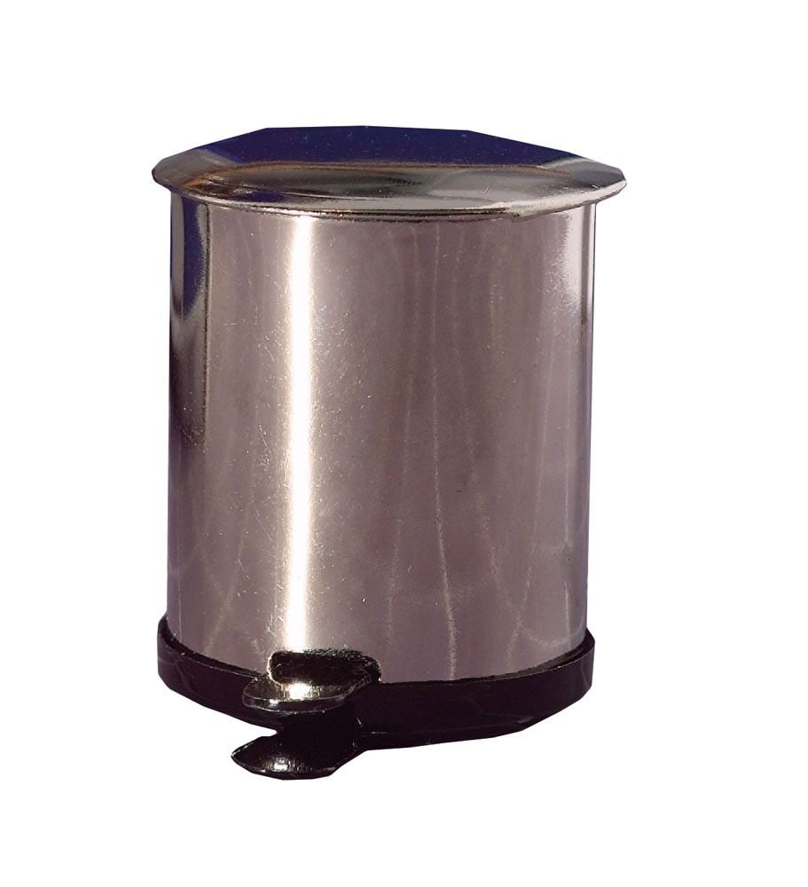 'Stainless Steel' Pedal Bin for 12th Scale Dolls House