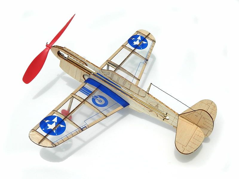 Guillows Mini Model US Warhawk Balsa Model Kit