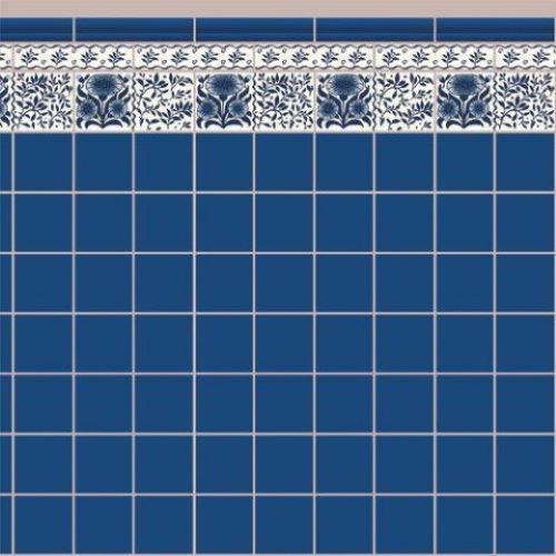 Blue Oreton Tile Paper for 12th Scale Dolls House