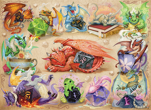 Cobble Hill D20 Dragons 500 Piece Jigsaw