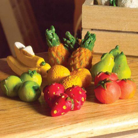Pack of Six Fruits for 12th Scale Dolls House