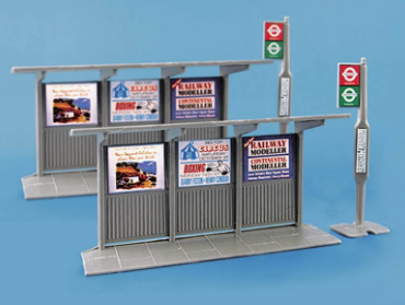 Peco Bus Stop & shelter OO Gauge